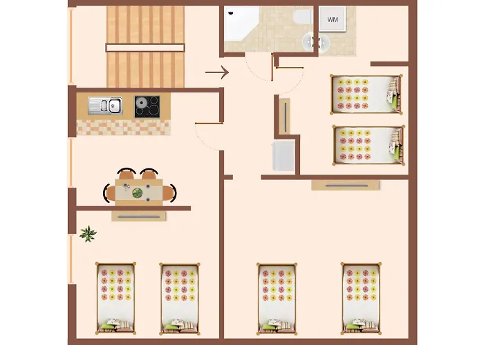 Vaz Freiheit 1 Fuer Monteure Und Fachkraefte, Kueche, Balkon, Tv, Wlan, Parkplatz, Autobahnaehe Lejlighed